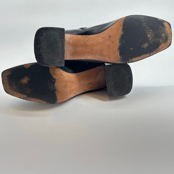 SVEGAN Chalk Vegan Leather Knee High Boots Black Made in Spain Women’s US 9.5 - Picture 8 of 12